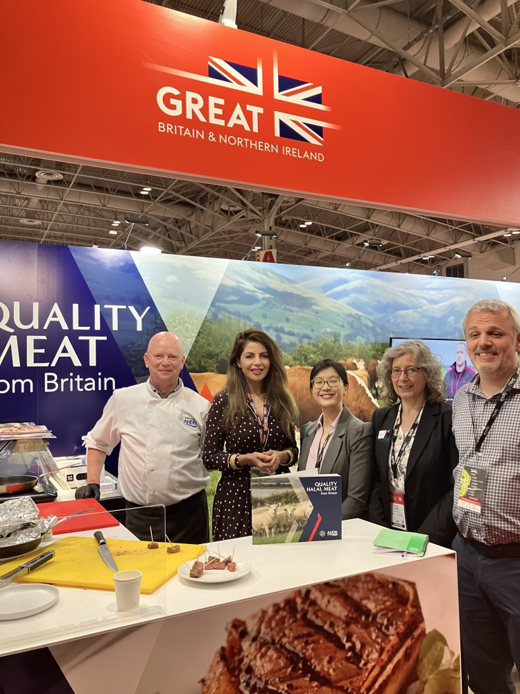 The AHDB team by the stand at Sial Canada